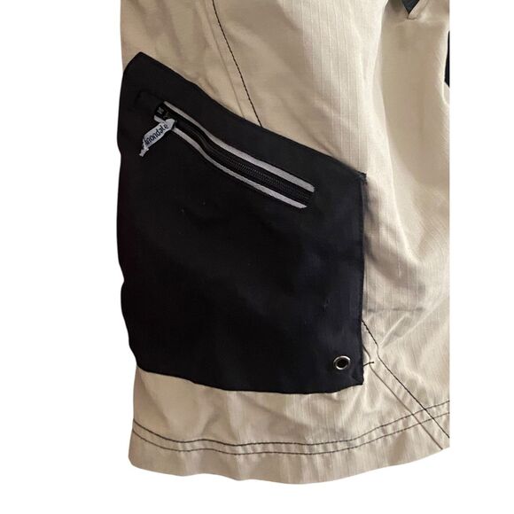 Cannondale Mens Beige Black Ripstop Cargo Mountain Biking Shorts Large - Picture 4 of 7